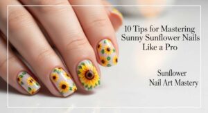 featured: 10 tips for mastering sunny sunflower nails like a pro