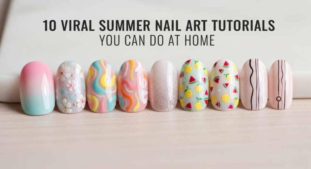 featured: 10 viral summer nail art tutorials you can do at home