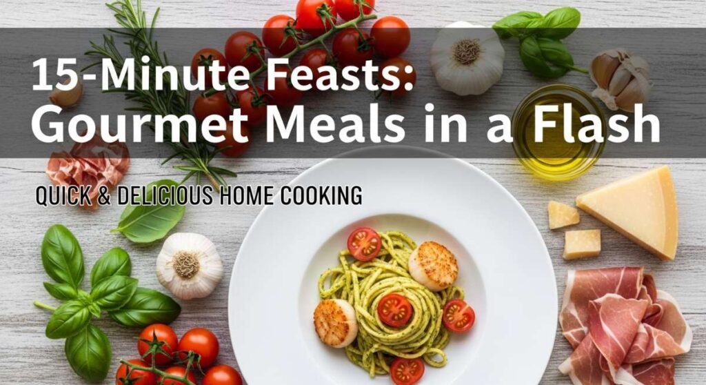 featured: 15 minute feasts: gourmet meals in a flash