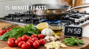 featured: 15 minute feasts: gourmet meals in a flash