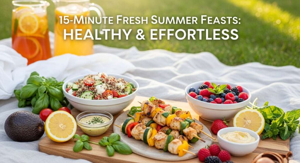 featured: 15 minute fresh summer feasts: healthy & effortless