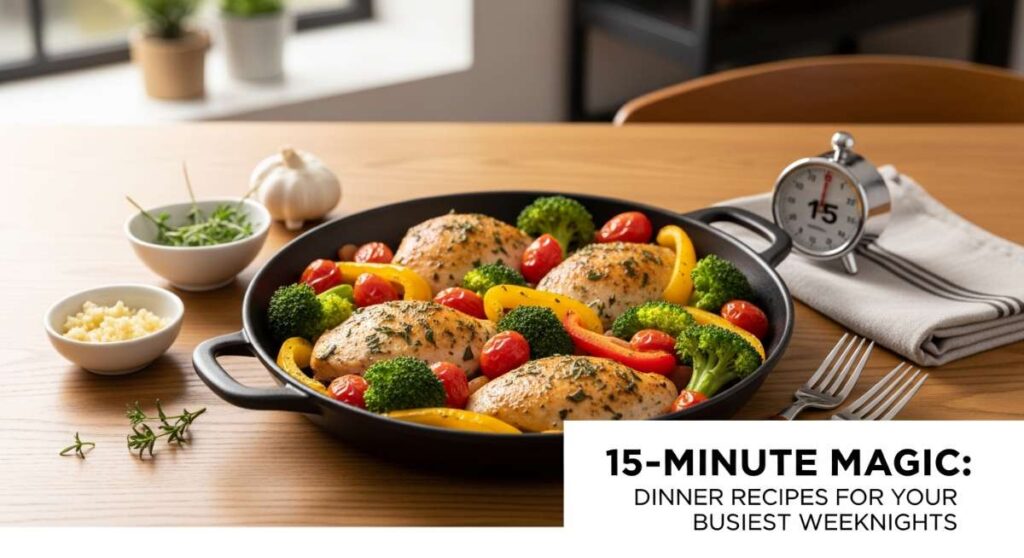featured: 15 minute magic: dinner recipes for your busiest weeknights