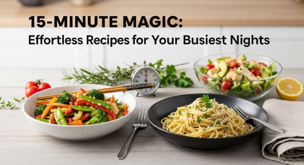 featured: 15 minute magic: effortless recipes for your busiest nights