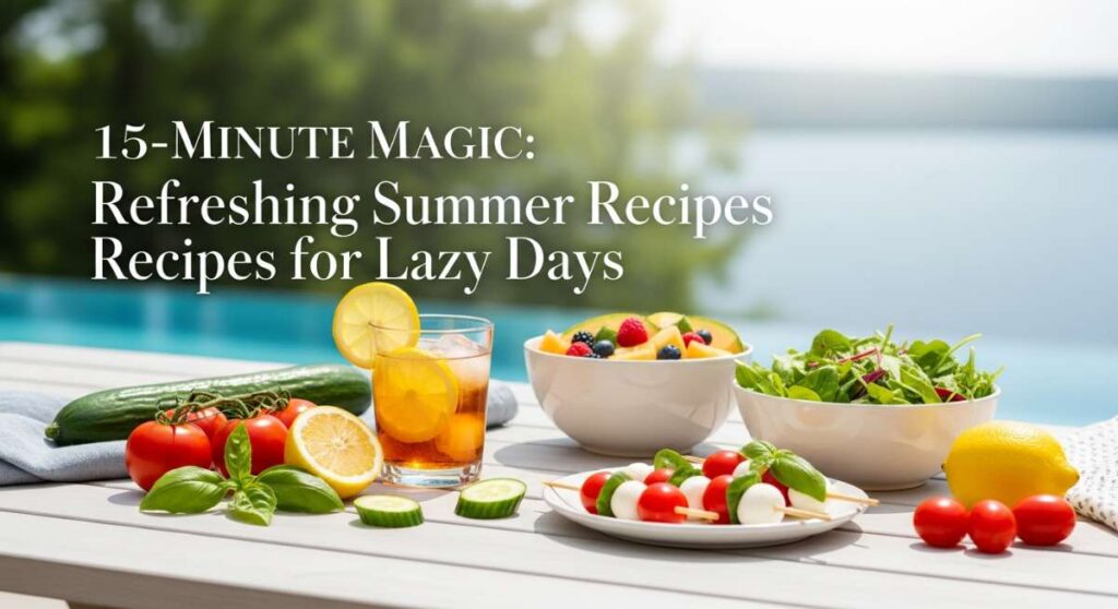 featured: 15 minute magic: refreshing summer recipes for lazy days