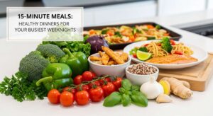 featured: 15 minute meals: healthy dinners for your busiest weeknights