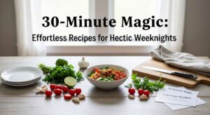 featured: 30 minute magic: effortless recipes for hectic weeknights
