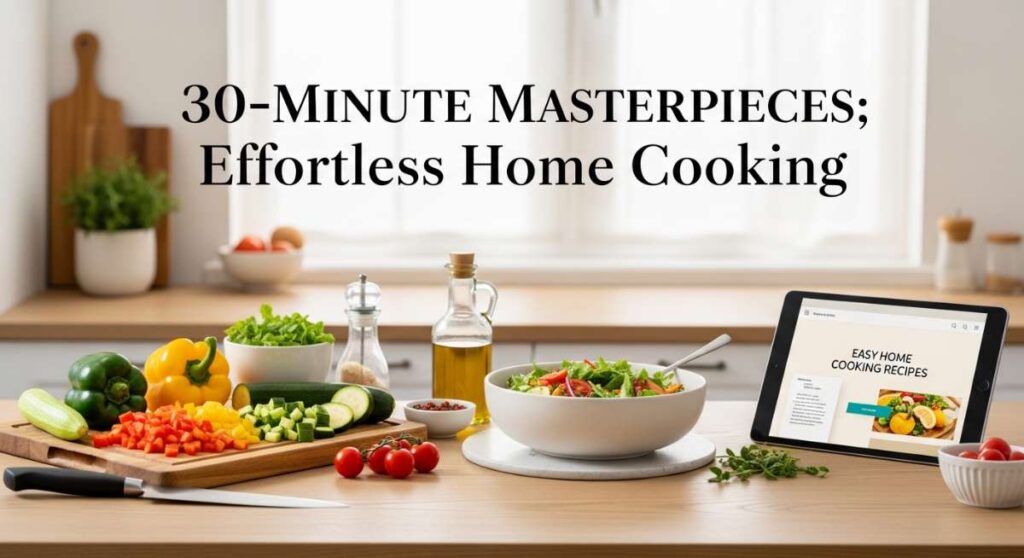 featured: 30 minute masterpieces: effortless home cooking