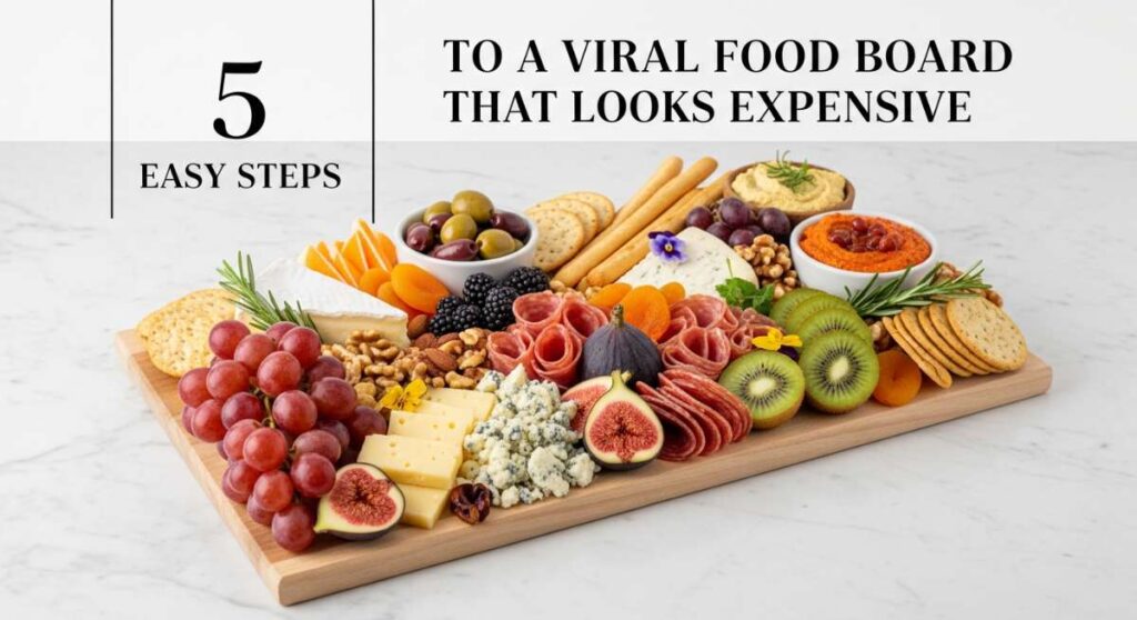 featured: 5 easy steps to a viral food board that looks expensive