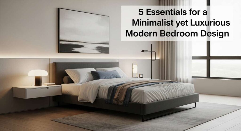 featured: 5 essentials for a minimalist yet luxurious modern bedroom design