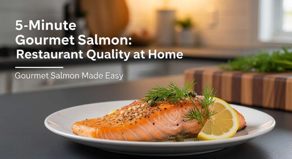 featured: 5 minute gourmet salmon: restaurant quality at home
