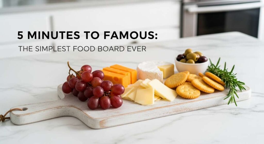 featured: 5 minutes to famous: the simplest food board ever