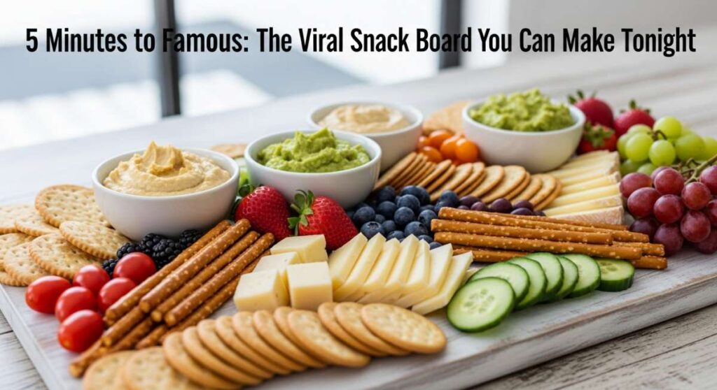 featured: 5 minutes to famous: the viral snack board you can make tonight