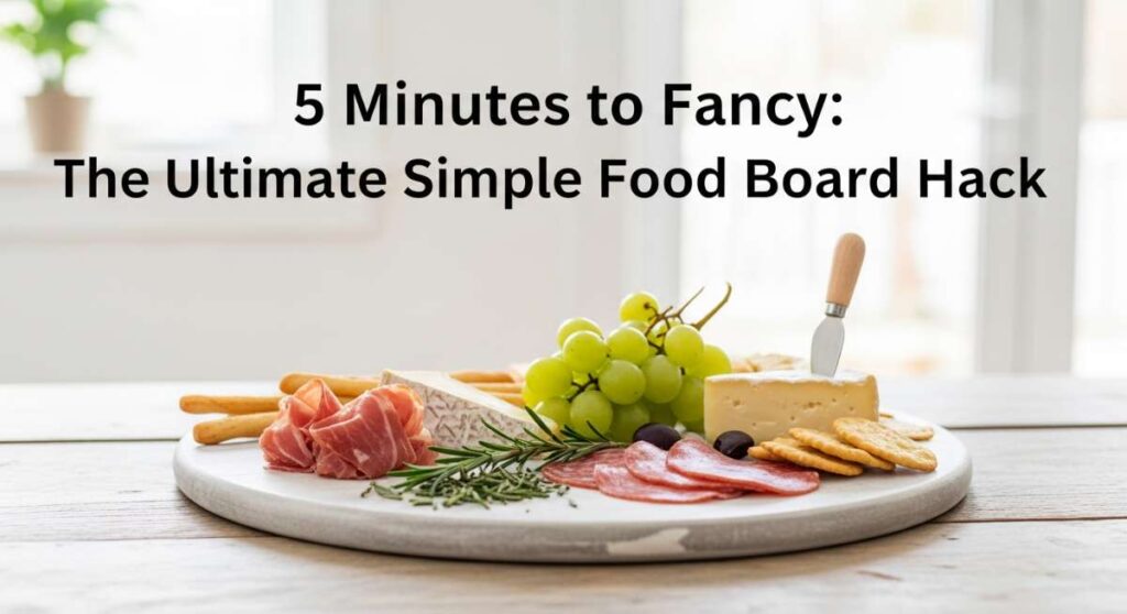 featured: 5 minutes to fancy: the ultimate simple food board hack
