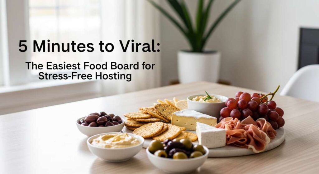 featured: 5 minutes to viral: the easiest food board for stress free hosting