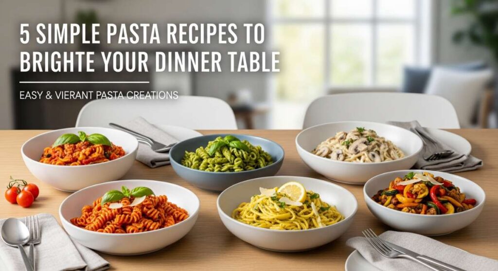featured: 5 simple pasta recipes to brighten your dinner table