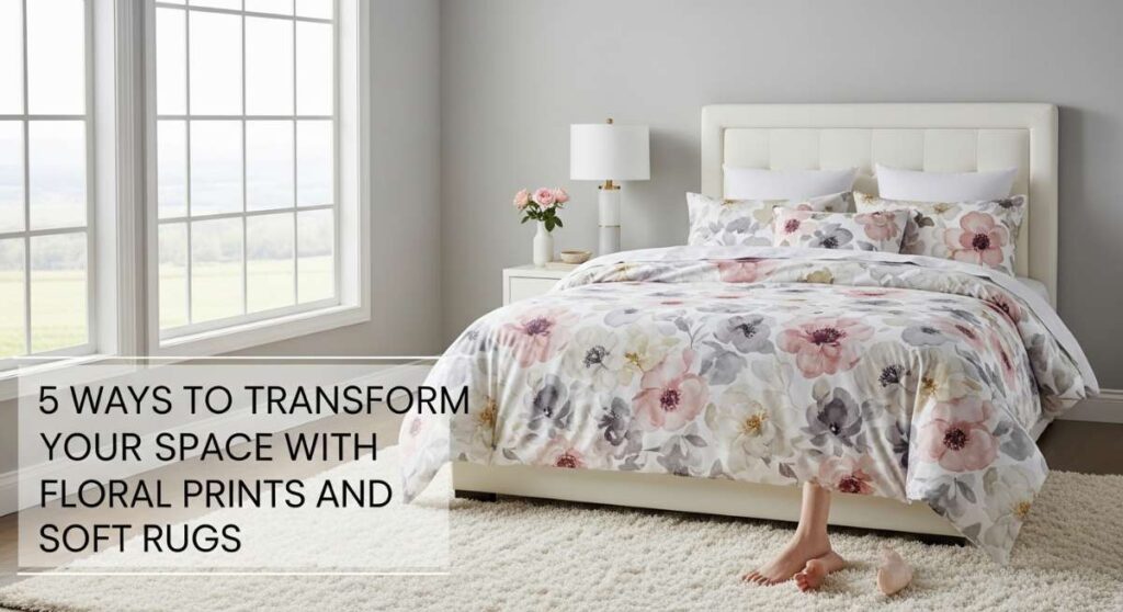 featured: 5 ways to transform your space with floral prints and soft rugs