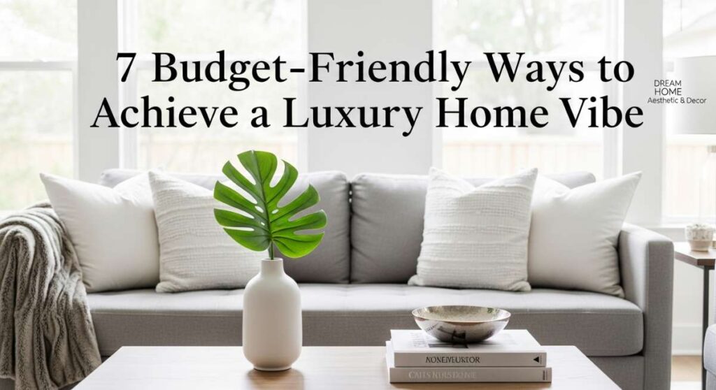 7 Budget-Friendly Ways to Achieve a Luxury Home Vibe featured: 7 budget friendly ways to achieve a luxury home vibe