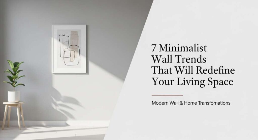 featured: 7 minimalist wall trends that will redefine your living space