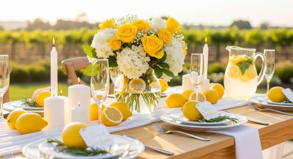 featured: a slice of sunshine: planning your dream lemon themed celebration