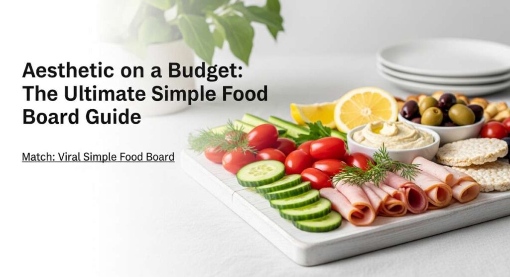 featured: aesthetic on a budget: the ultimate simple food board guide