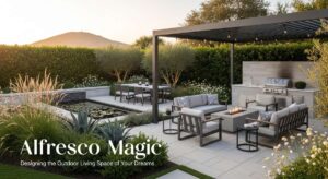 featured: alfresco magic: designing the outdoor living space of your dreams