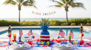 featured: aloha america: 5 stunning tropical decorations for your july 4th bash