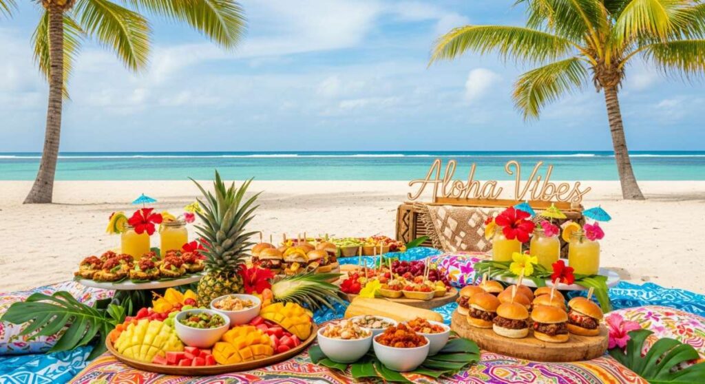 featured: aloha vibes: how to host the ultimate tropical luau picnic