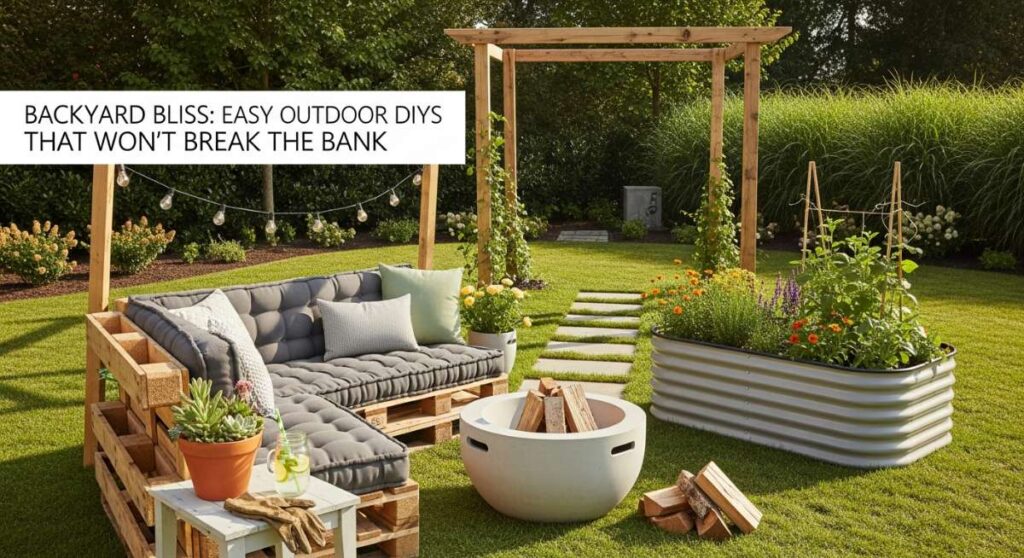 featured: backyard bliss: easy outdoor diys that won't break the bank