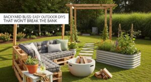 featured: backyard bliss: easy outdoor diys that won't break the bank