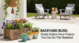 featured: backyard bliss: simple outdoor decor projects you can do this weekend