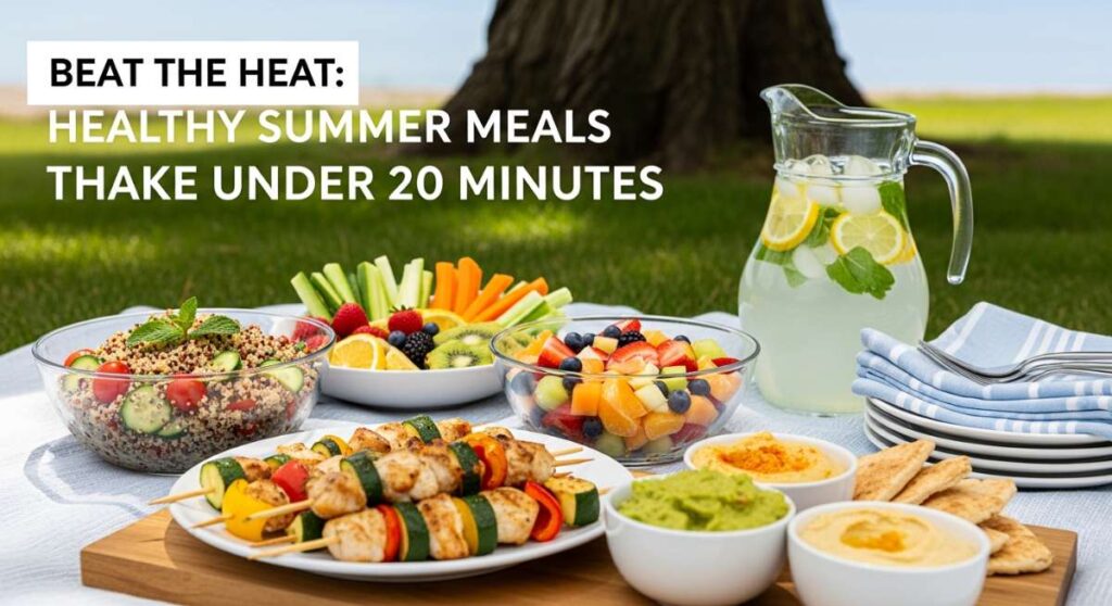 featured: beat the heat: healthy summer meals that take under 20 minutes