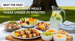 featured: beat the heat: healthy summer meals that take under 20 minutes