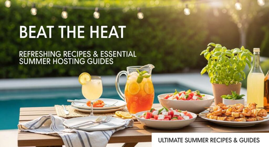 featured: beat the heat: refreshing recipes and essential summer hosting guides