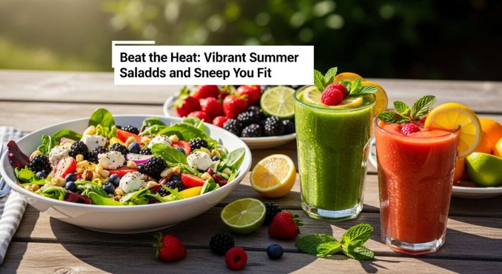 featured: beat the heat: vibrant summer salads and smoothies to keep you fit