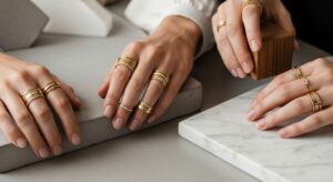 featured: beyond basic: elevate your style with luxury gold ring layering
