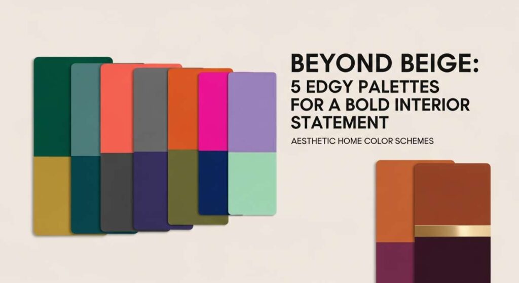 featured: beyond beige: 5 edgy palettes for a bold interior statement