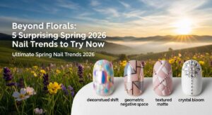 featured: beyond florals: 5 surprising spring 2026 nail trends to try now