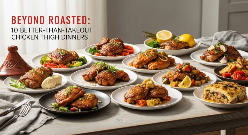 featured: beyond roasted: 10 better than takeout chicken thigh dinners