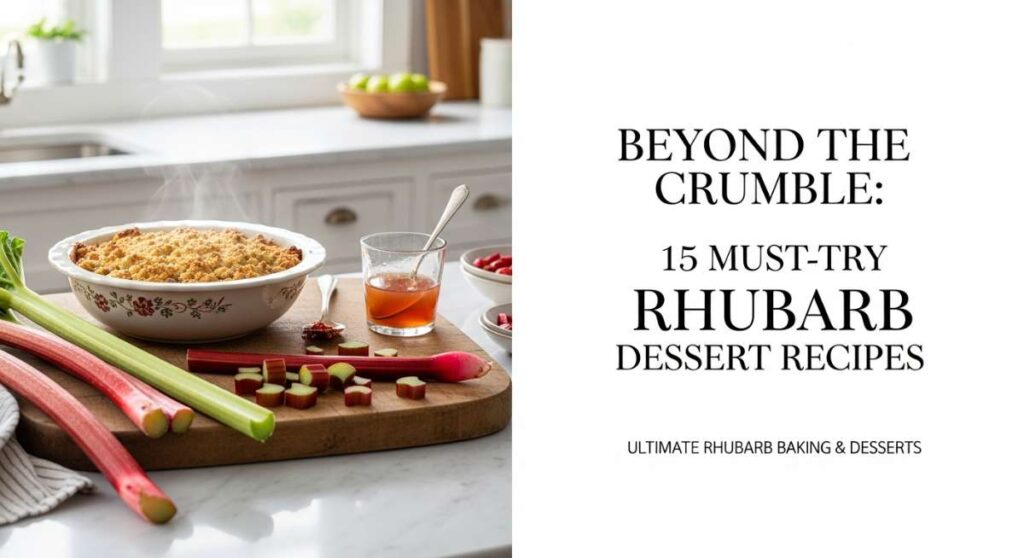 featured: beyond the crumble: 15 must try rhubarb dessert recipes