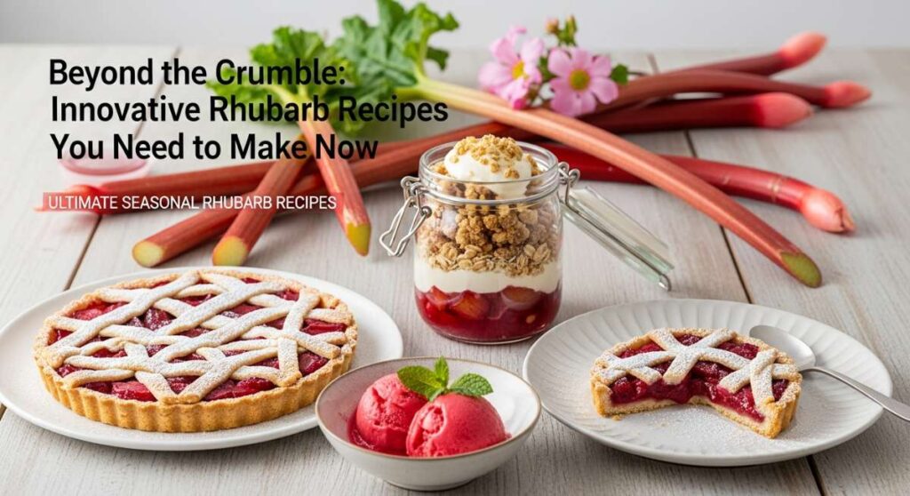 featured: beyond the crumble: innovative rhubarb recipes you need to make now