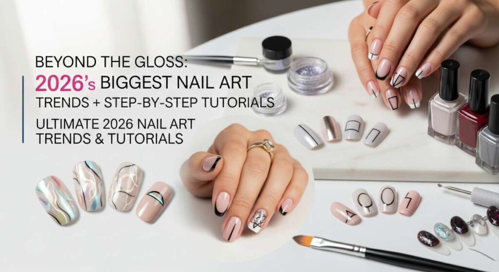 featured: beyond the gloss: 2026’s biggest nail art trends + step by step tutorials