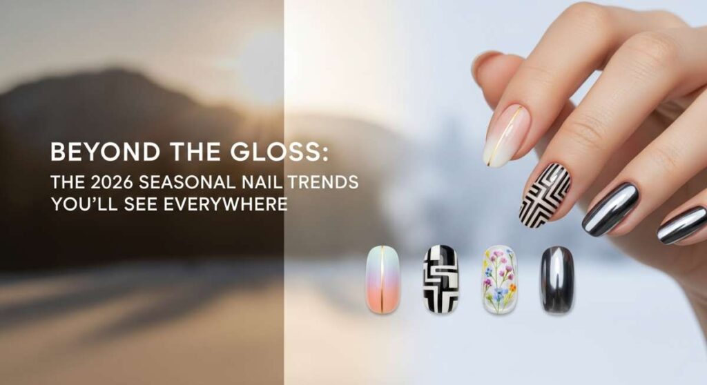 featured: beyond the gloss: the 2026 seasonal nail trends you'll see everywhere