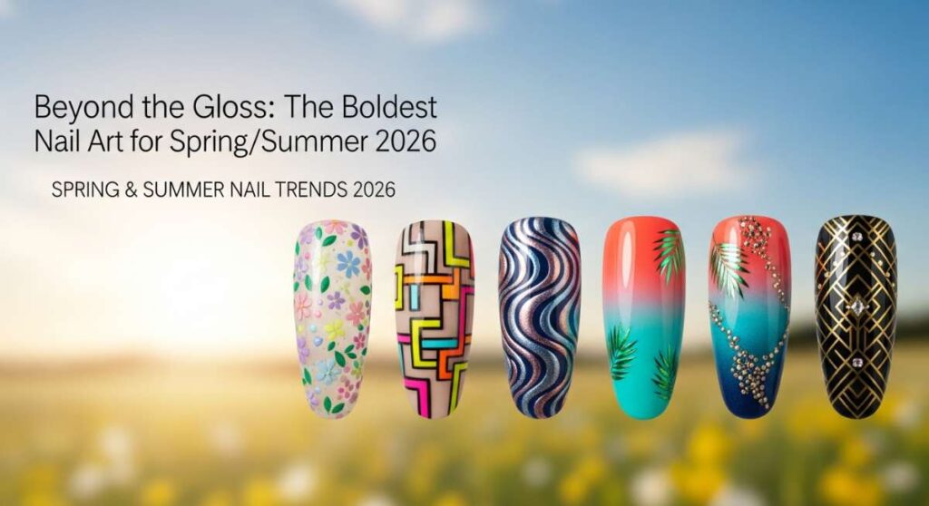 featured: beyond the gloss: the boldest nail art for spring/summer 2026