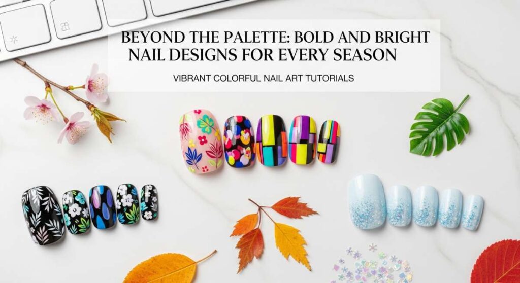 featured: beyond the palette: bold and bright nail designs for every season