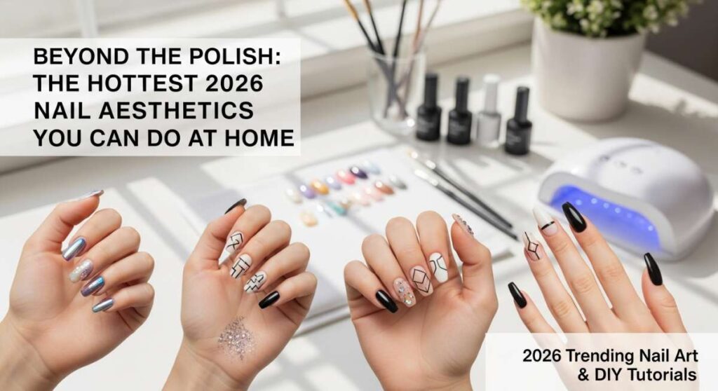 featured: beyond the polish: the hottest 2026 nail aesthetics you can do at home
