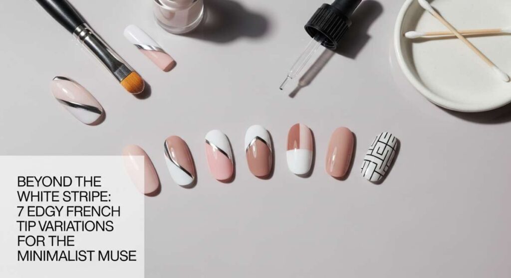 Beyond the White Stripe: 7 Edgy French Tip Variations for the Minimalist Muse featured: beyond the white stripe: 7 edgy french tip variations for the minimalist muse