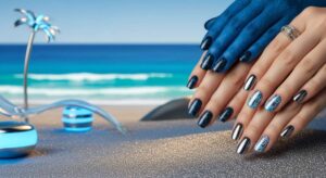 featured: bioluminescent blues & chrome sands: summer 2026's hottest nail aesthetics