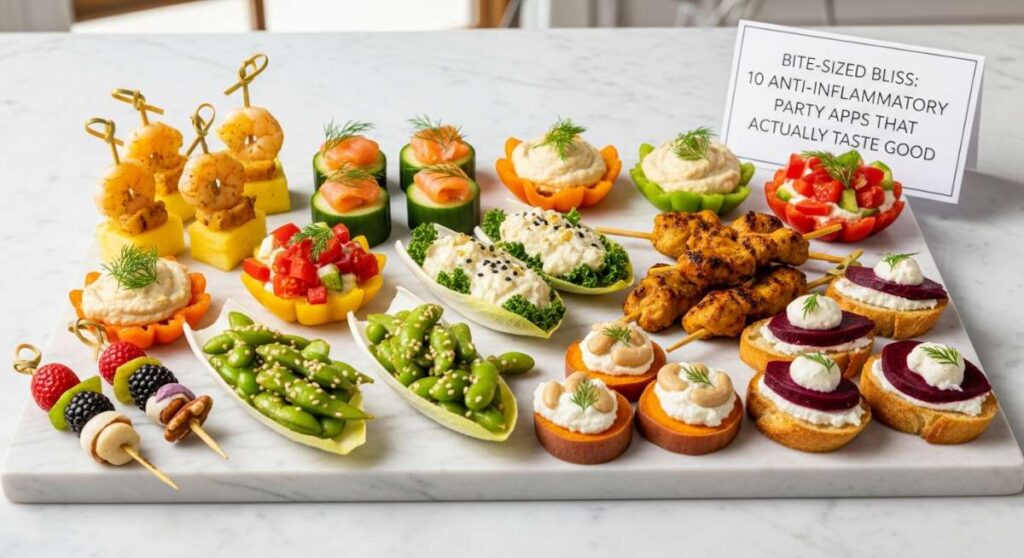 featured: bite sized bliss: 10 anti inflammatory party apps that actually taste good