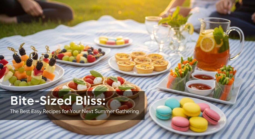 featured: bite sized bliss: the best easy recipes for your next summer gathering