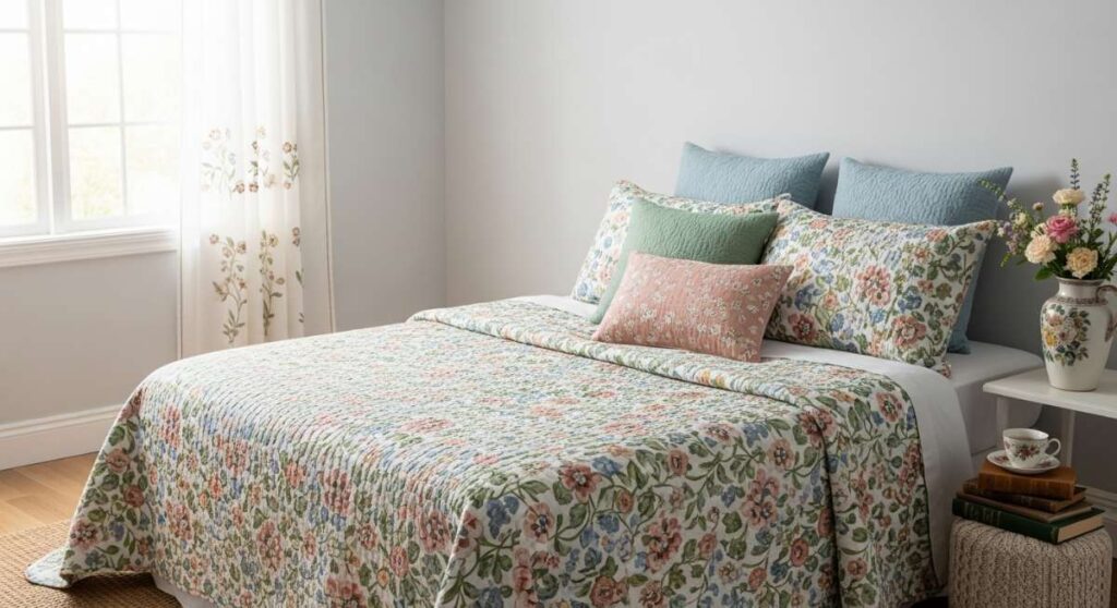 featured: bloom where you sleep: creating a vintage floral sanctuary